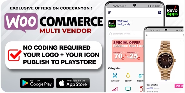 Revo Apps Multi Vendor v4.1.2 – Flutter Market E-Commerce Full App&hellip;