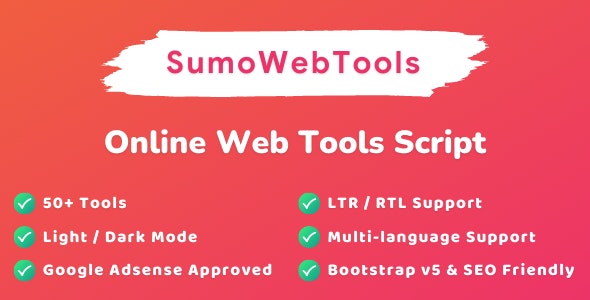 SumoWebTools – On-line Internet Instruments Script v1.0.5
